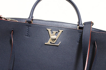 LOUIS VUITTON Vuitton LV Logo Rock Meat 2WAY Shoulder Bag Navy Shoulder Bag