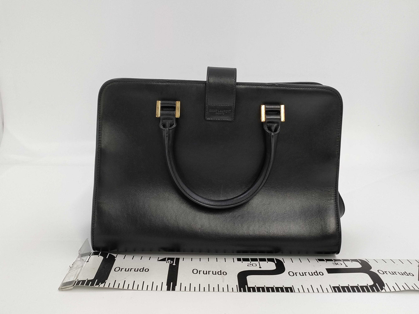 SAINT LAURENT Saint Laurent Paris Navy Cabas Black Handbag