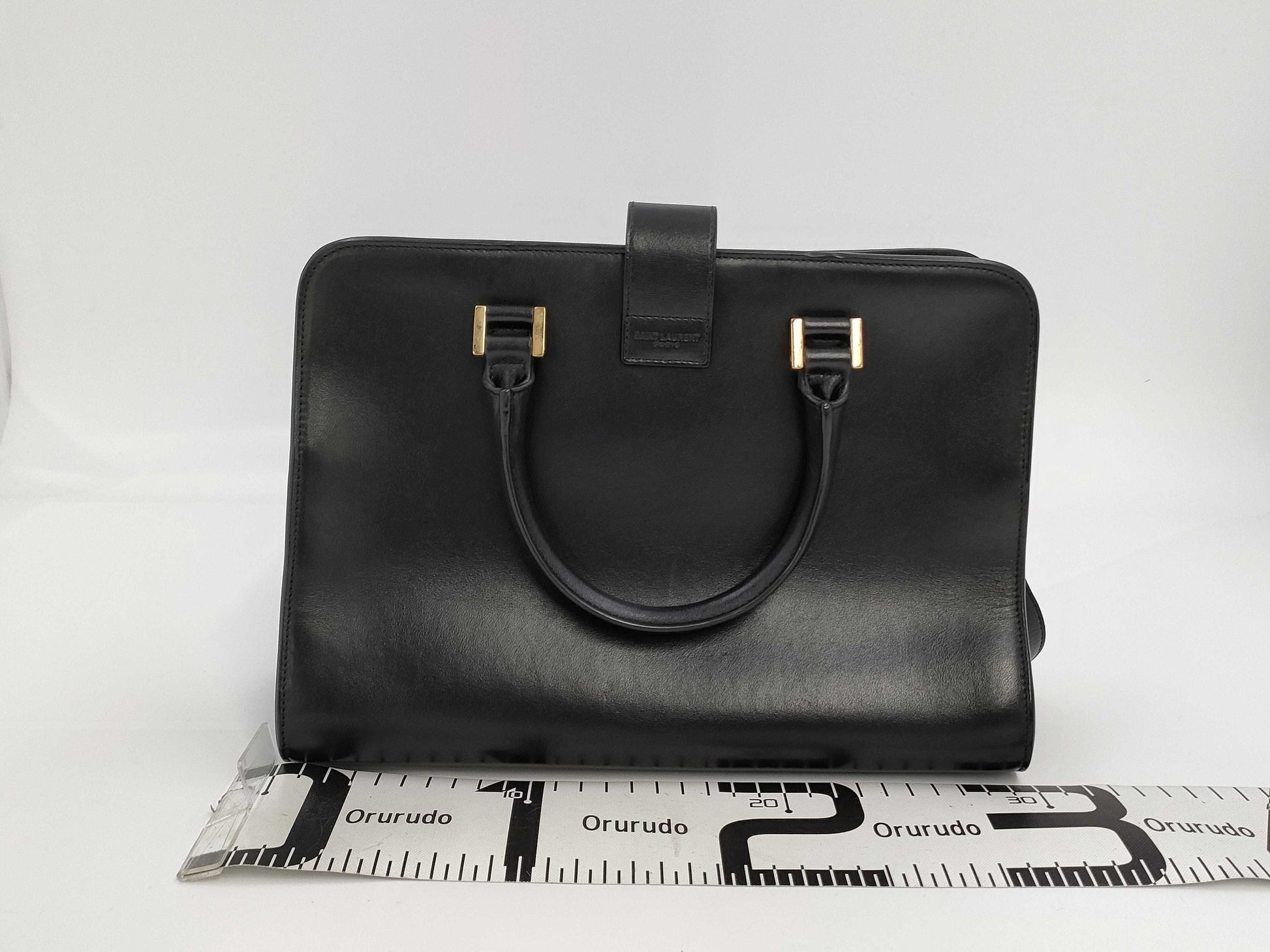 SAINT LAURENT Saint Laurent Paris Navy Cabas Black Handbag