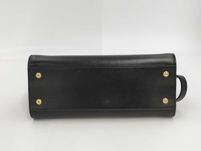 SAINT LAURENT Saint Laurent Paris Navy Cabas Black Handbag