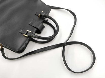 SAINT LAURENT Saint Laurent Paris Navy Cabas Black Handbag