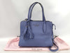 Kate Spade Leather Row Small Top Zip Satchel in Purple with Strap and Dust Bag 