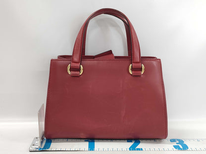 GUCCI 460381 Leather Sylvie 2-Way Handbag Red with Strap