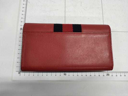 GUCCI 476084 Leather Sylvie Continental Wallet