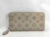 LOUIS VUITTON M69821 Monogram Mahina Zippy Wallet, Greige, with Box and Dust Bag