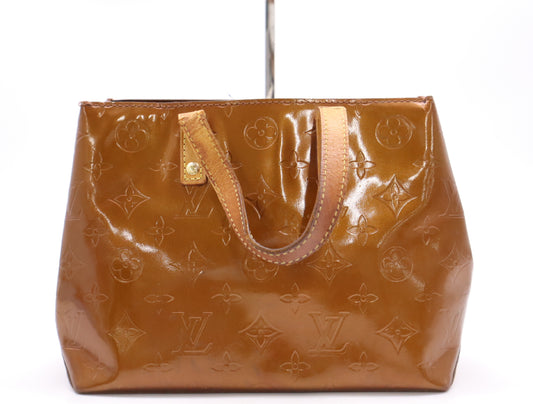 LOUIS VUITTON M91146 Verni Reed PM Bronze MI1021 Bag
