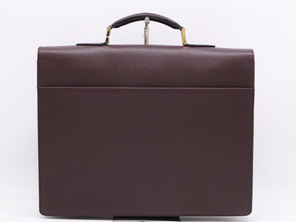 LOUIS VUITTON M30076 Taiga Serviet Clad Akajou RI0043 Business Bag