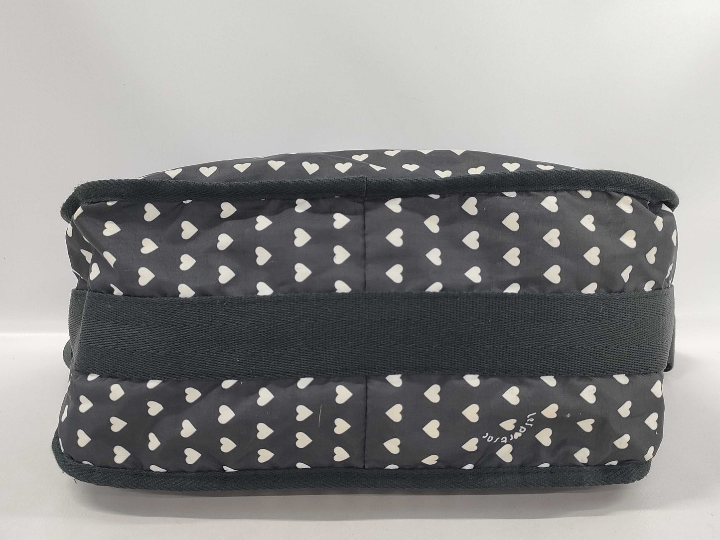 LeSportsac Heart Motif Shoulder Bag, Nylon, Black