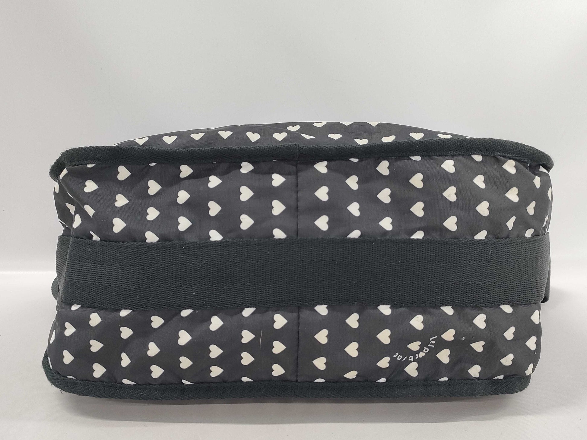 LeSportsac Heart Motif Shoulder Bag, Nylon, Black