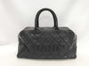 CHANEL Caviar Skin Bowling Bag Mini Boston Bag Matelasse Sterling Silver Hardware Black Seal 6206273 Boston Bag