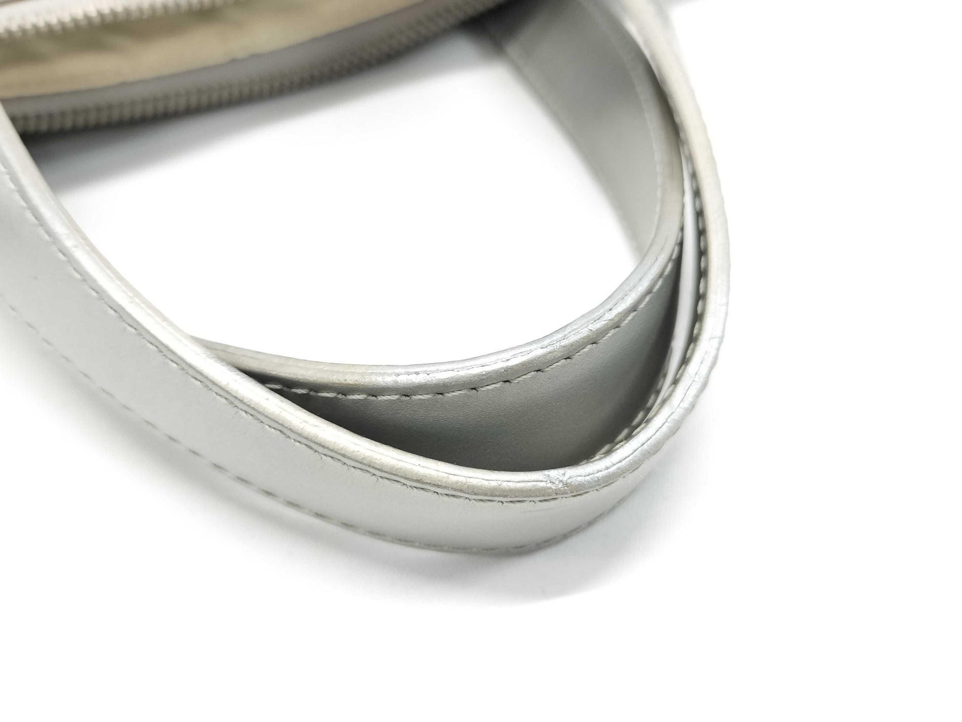 CHANEL New Travel Line Briefcase, Nylon, Silver Hardware, Gray, Seal, 8604292, Business Bag