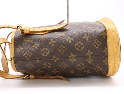 LOUIS VUITTON M42238 Monogram Bucket PM with Pouch Tote Bag