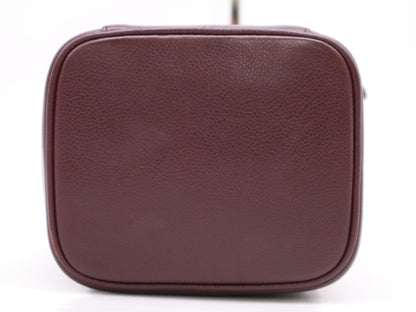 CHANEL Caviar Skin Vanity Bag Serial Blurring Handbag