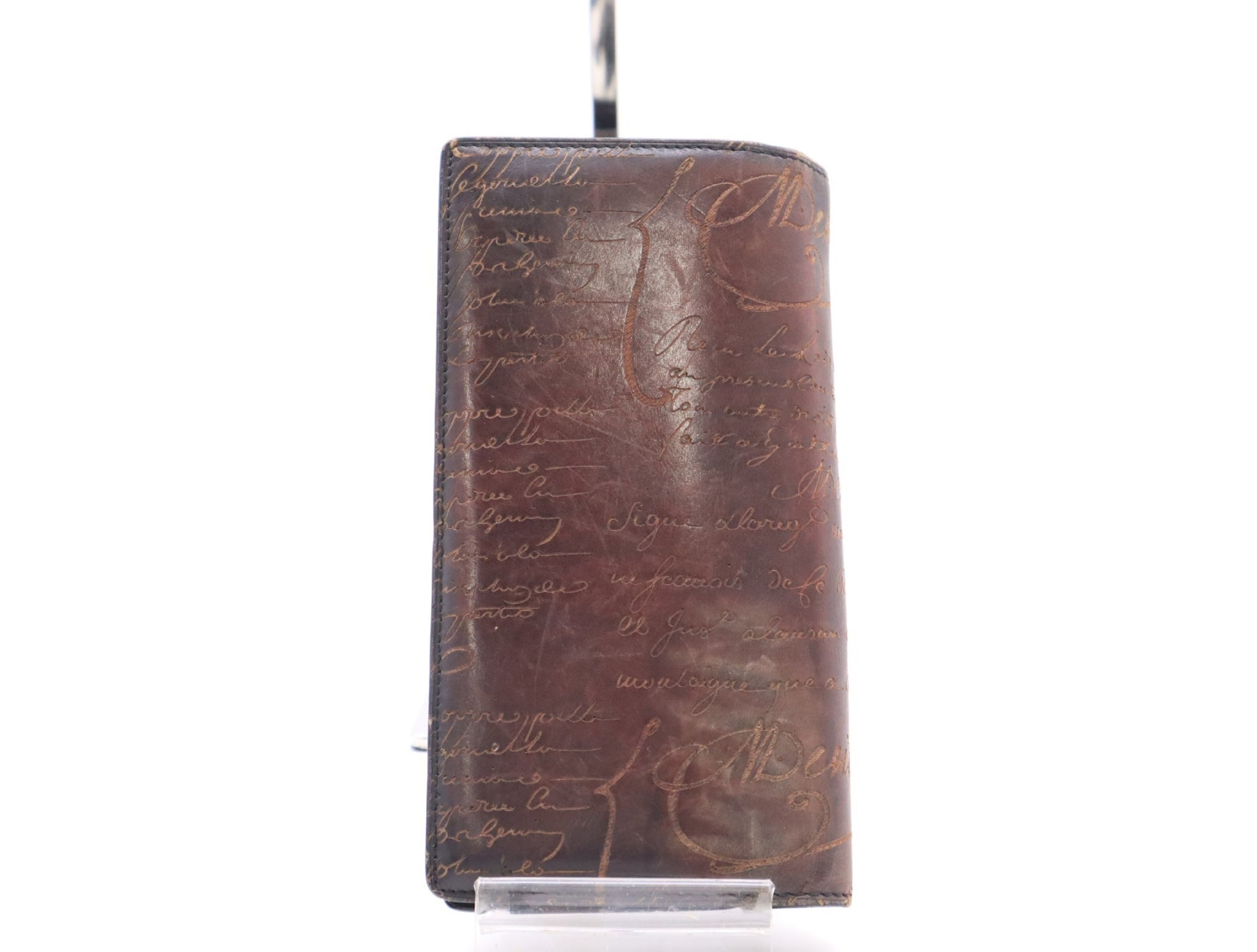 Berluti Leather Ebene Long Wallet Wallet