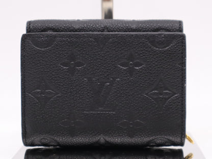 LOUIS VUITTON Unplanted Portefeuil Metis Noir Compact Wallet with Storage Bag