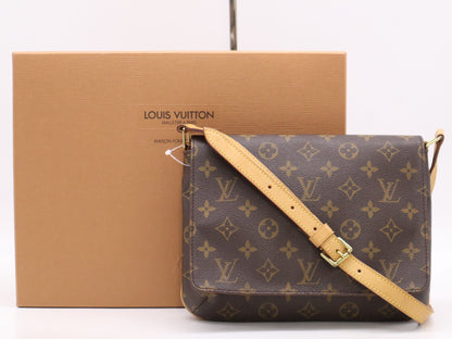 LOUIS VUITTON M51257 Monogram Musette Tango Short Shoulder Bag with Box