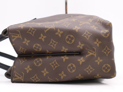 LOUIS VUITTON M41061 Monogram Canvas Tote W PM Chocolate Handbag