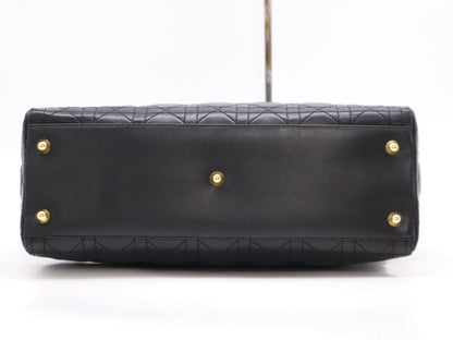 Dior Cannage Lady Dior Large Handbag with Shoulder Strap