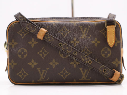 LOUIS VUITTON M51828 Monogram Pochette Marly Bandouliere Shoulder Bag