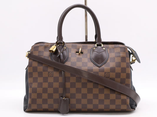 LOUIS VUITTON N41487 Damier Normandy Handbag with Cadena, Two Keys, Cloche, and Shoulder Strap