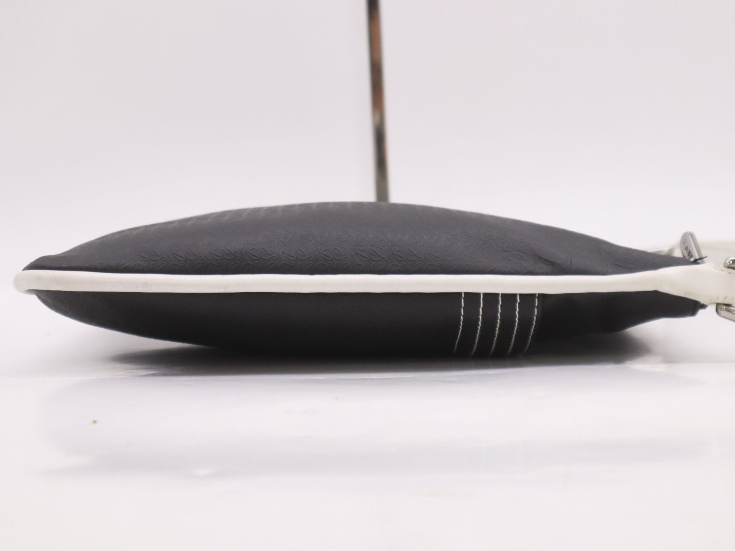 LOEWE PVC x Leather Shoulder Bag Black White Shoulder Bag