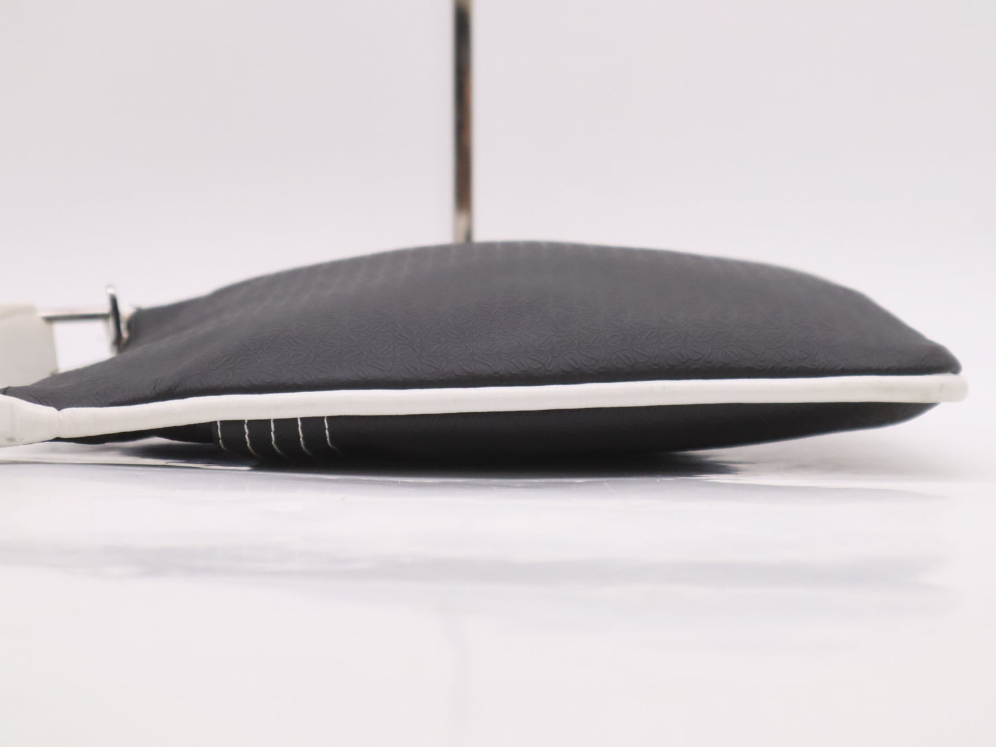 LOEWE PVC x Leather Shoulder Bag Black White Shoulder Bag