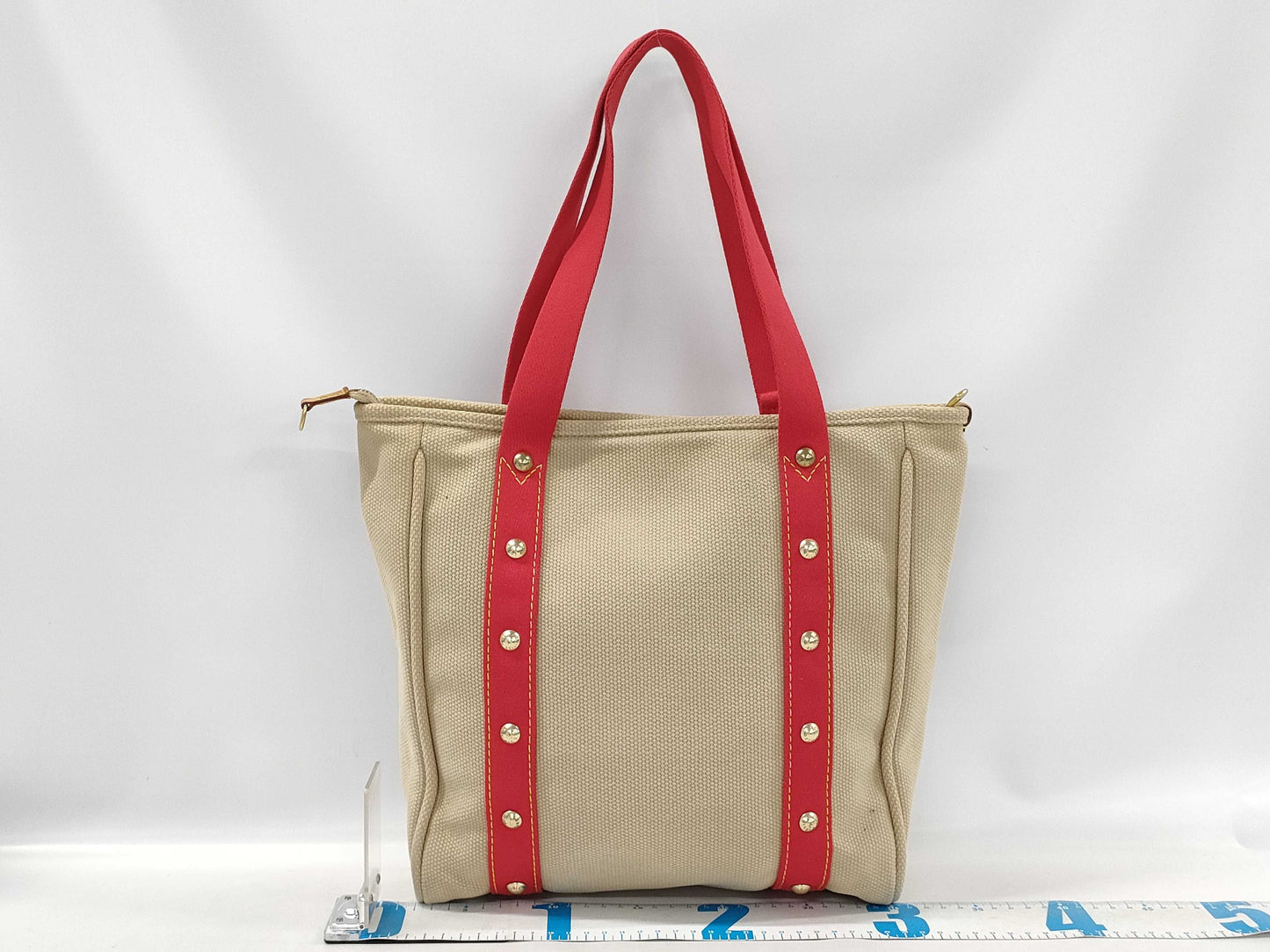 LOUIS VUITTON M40035 Antigua Caba MM Tote Bag with Name Tag