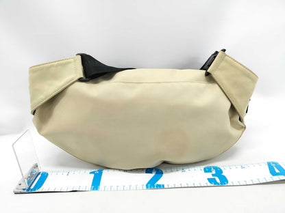 CHANEL Sport Line Banana Waist Bag, Nylon, Beige, Sticker, Card, 7865548, Shoulder Bag with Card