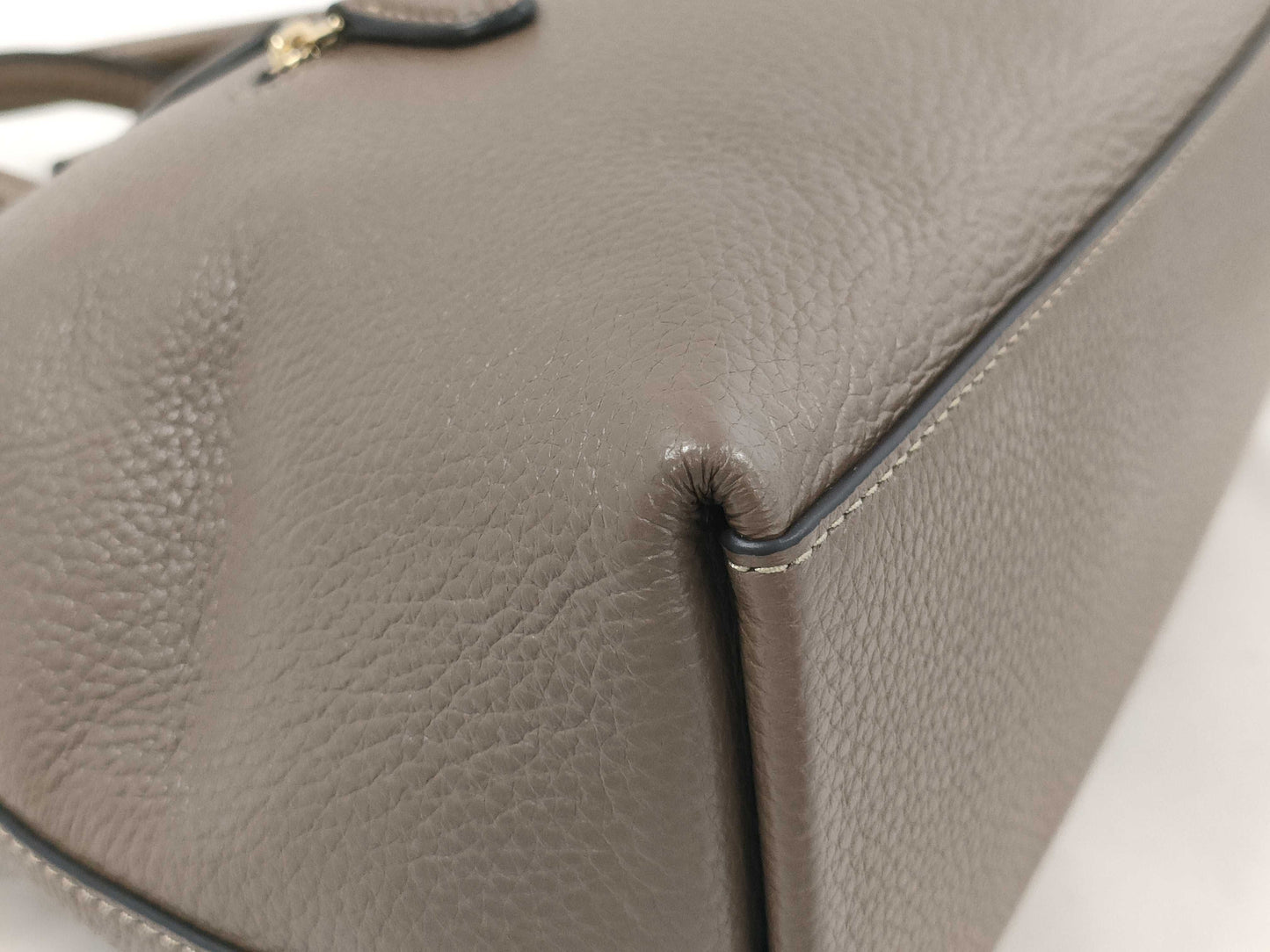 COACH CR156 Leather Georgia Satchel 2-Way Handbag, Brown, with Strap