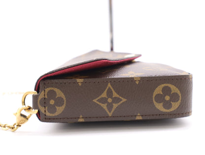 LOUIS VUITTON M81896 Monogram Pochette Felicie Shoulder Bag with Shoulder Strap