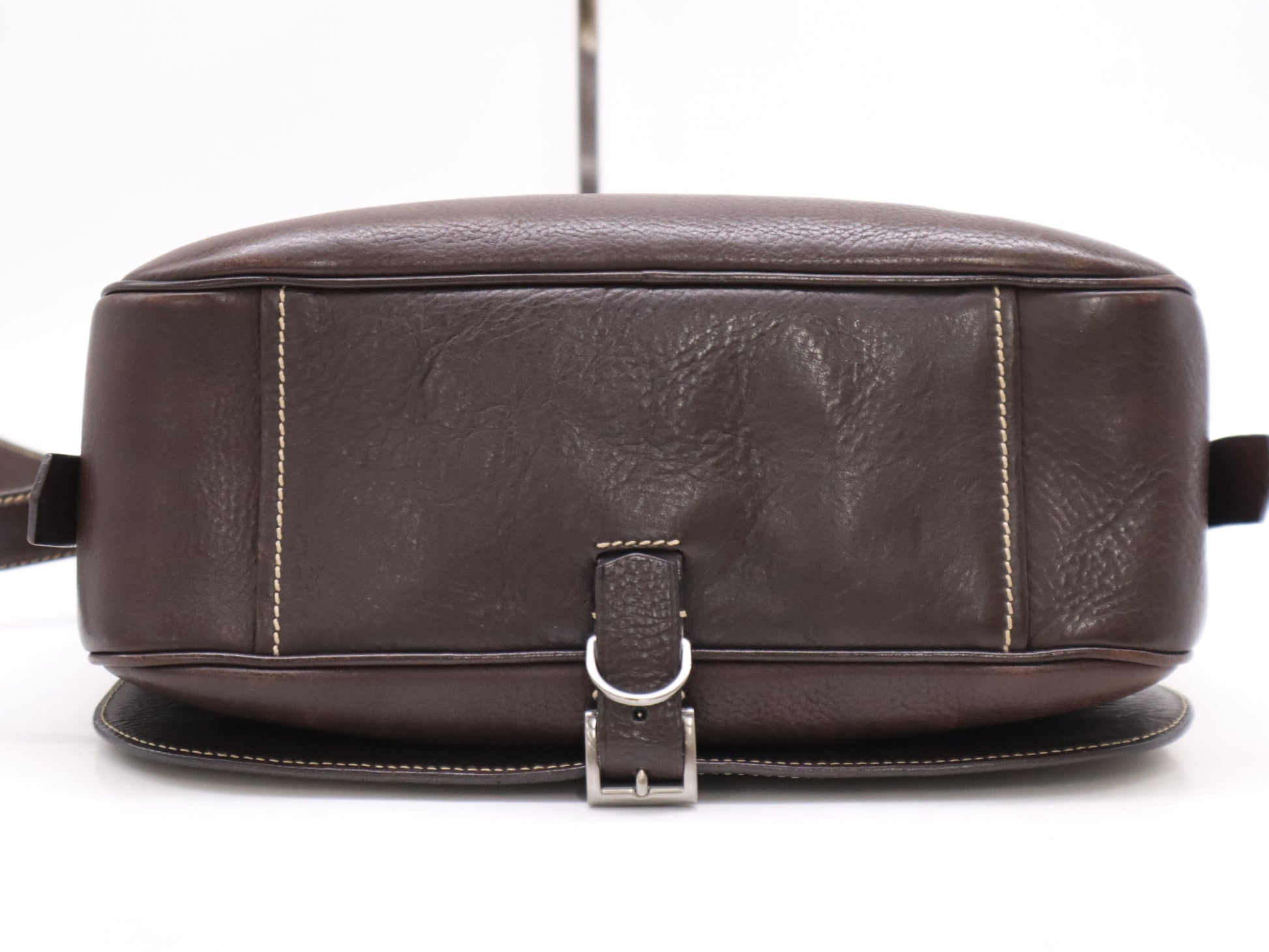 PRADA Leather Shoulder Bag Brown Shoulder Bag