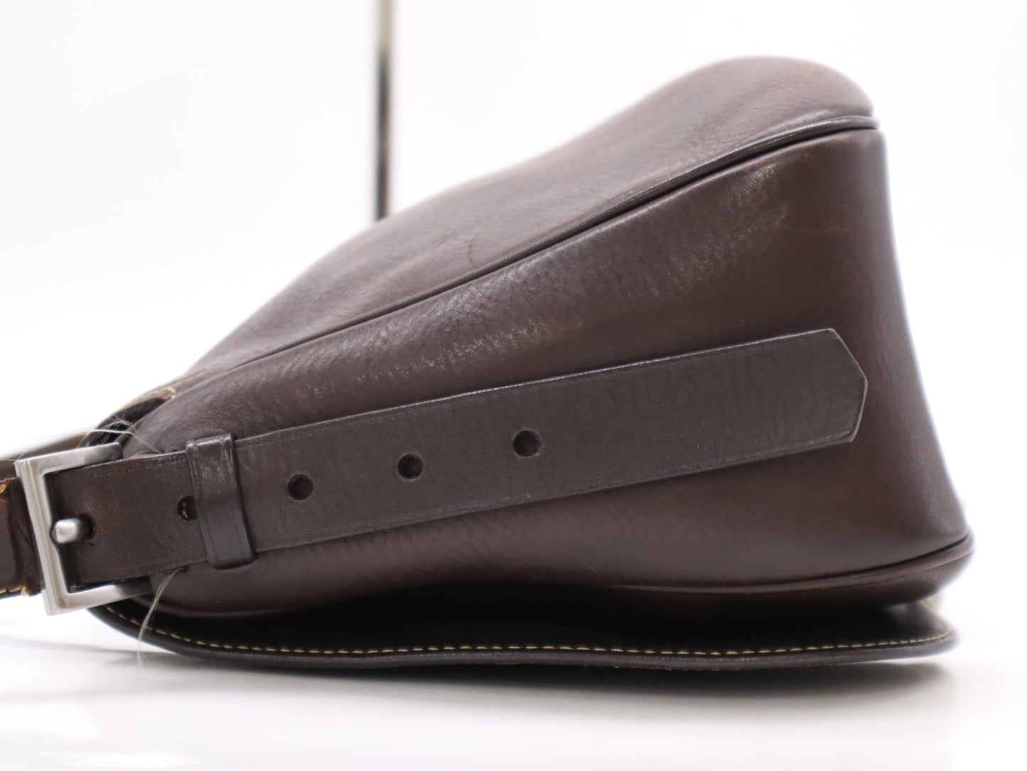 PRADA Leather Shoulder Bag Brown Shoulder Bag