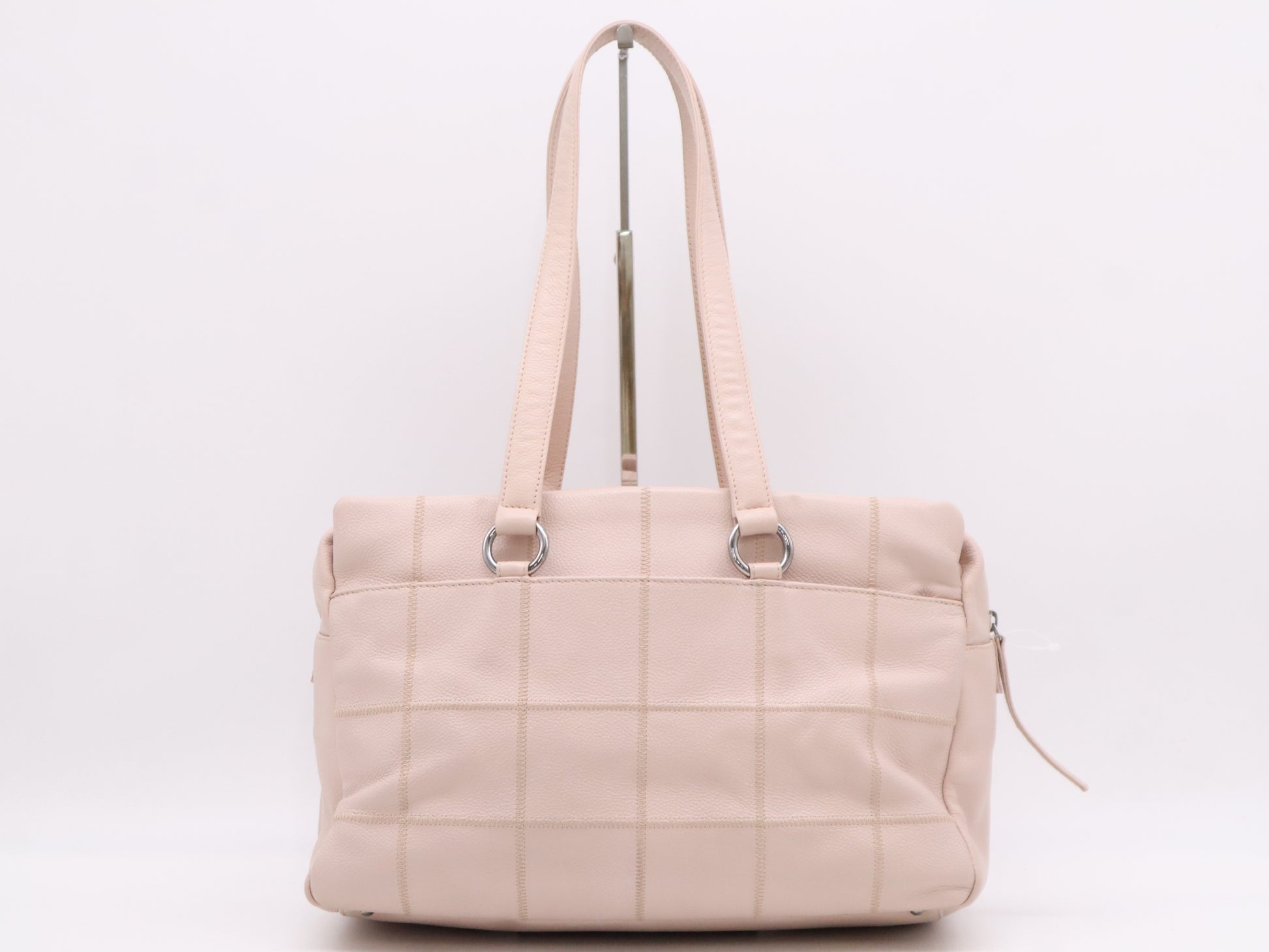 CHANEL Caviar Skin Chocolate Bar Shoulder Bag, Pink, Sticker, Card, 9842527 Shoulder Bag