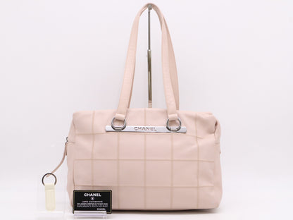 CHANEL Caviar Skin Chocolate Bar Shoulder Bag, Pink, Sticker, Card, 9842527 Shoulder Bag