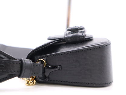 GUCCI 726863 Leather Mini Horsebit Shoulder Bag with Dust Bag and Box