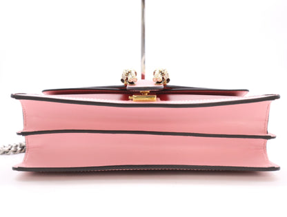 GUCCI 400249 Bicolor Dionysus Chain Shoulder Bag in Pink and Red Leather with Dust Bag