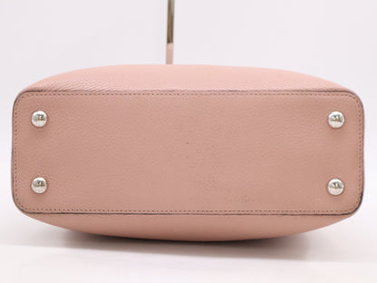 LOUIS VUITTON M52451 Taurillon Leather Capucines BB Handbag in Pink with Shoulder Strap
