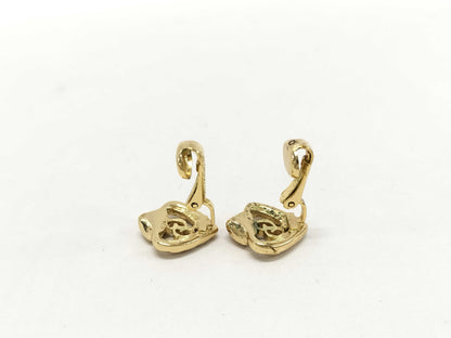 Dior CD Logo Earrings Heart GP Earrings
