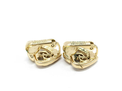 Dior CD Logo Earrings Heart GP Earrings