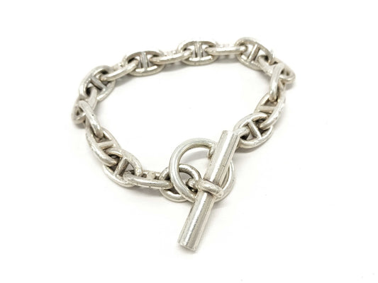 HERMES SV925 Chaine d'Ancre MM Bracelet 58.3g Bracelet/Bangle