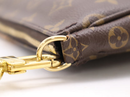 LOUIS VUITTON M44813 Monogram Multi Pochette Accessoires Khaki Shoulder Bag with Shoulder Strap