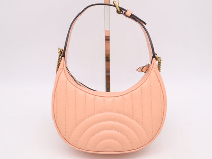 GUCCI 699514GG Marmont Half Moon 2way Bag with Strap & Key Holder Tote Bag