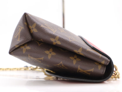LOUIS VUITTON M43713 Monogram Saint-Placide Cerise Shoulder Bag