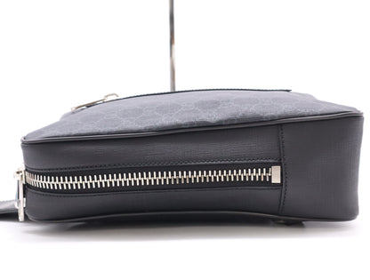 GUCCI 478325 GG Supreme Body Bag Black Waist Bag