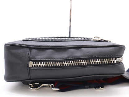 GUCCI 478325 GG Supreme Body Bag Black Waist Bag