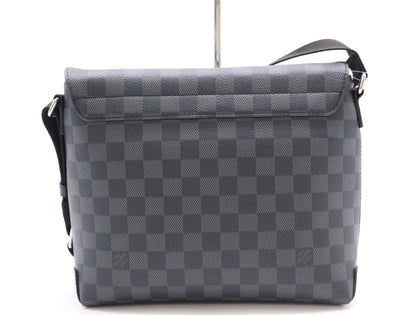 LOUIS VUITTON N40349 Graphite District PM NV2 RFID Confirmed Shoulder Bag