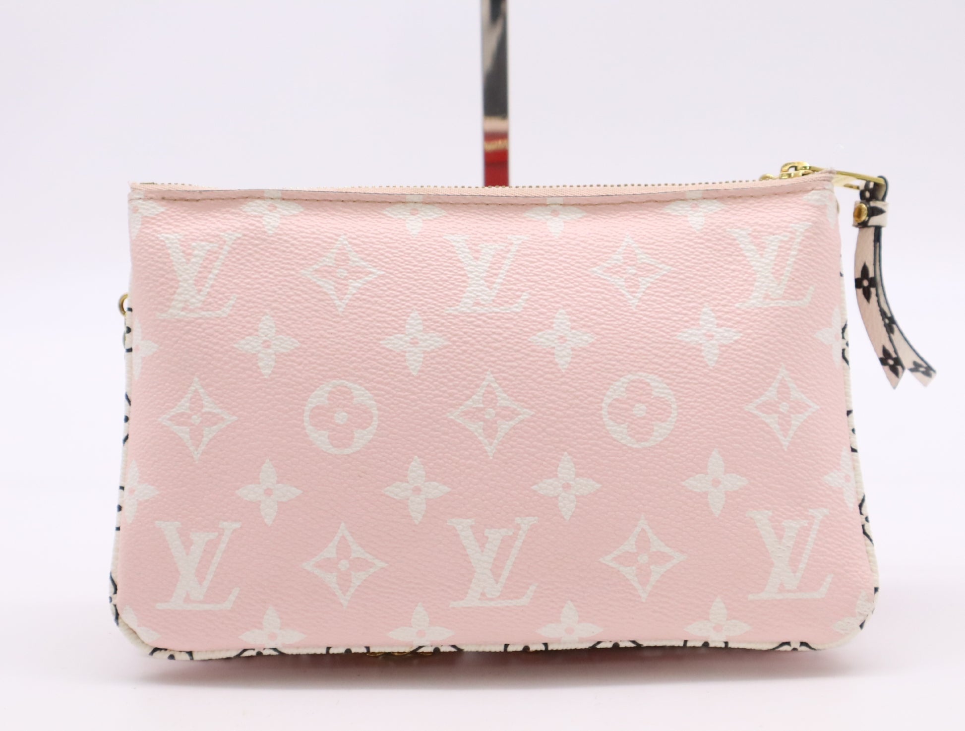 LOUIS VUITTON M67561 Monogram Giant Pochette Double Zip RFID Verified Shoulder Bag with Box, Dust Bag, and Shoulder Strap