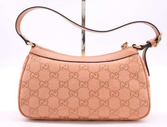 GUCCI 735145GG Canvas x Leather Off Deer Small Shoulder Bag with Storage Bag Shoulder Bag
