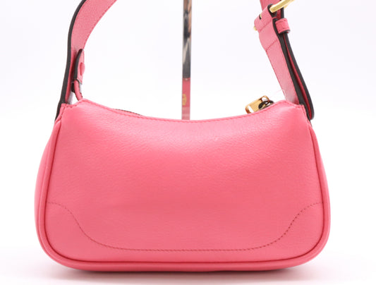 GUCCI 739076 Leather Aphrodite One Shoulder Pink with Storage Bag Topouch