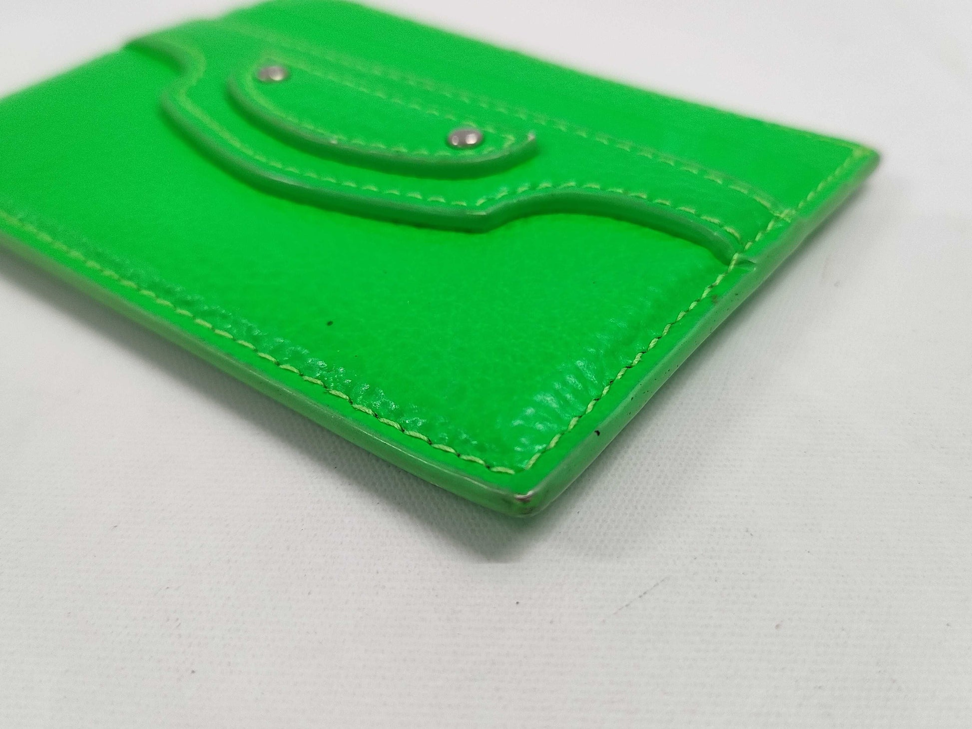 BALENCIAGA 640109 Neo Classic Card Case, Leather, Green, Card Case, Pass Case, Business Card Case